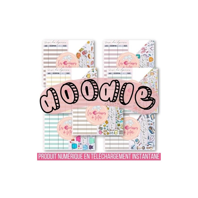 DOODLE (DIGITAL) - ENVELOPPES BUDGET POUR CLASSEUR A6