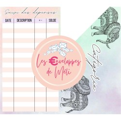 MANDALAS ANIMAL (DIGITAL) - ENVELOPPES BUDGET POUR CLASSEUR A6