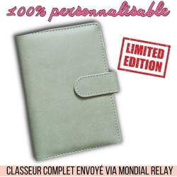 CLASSEUR VERT BUDGET A6 *PERSONNALISABLE*