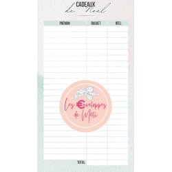 CLASSEUR FLEURS BUDGET A6 *PERSONNALISABLE*