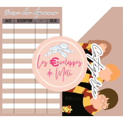 HARRY POTTER (DIGITAL) - ENVELOPPES BUDGET POUR CLASSEUR A6 -