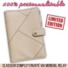 CLASSEUR BEIGE FORME BUDGET A6 *PERSONNALISABLE*