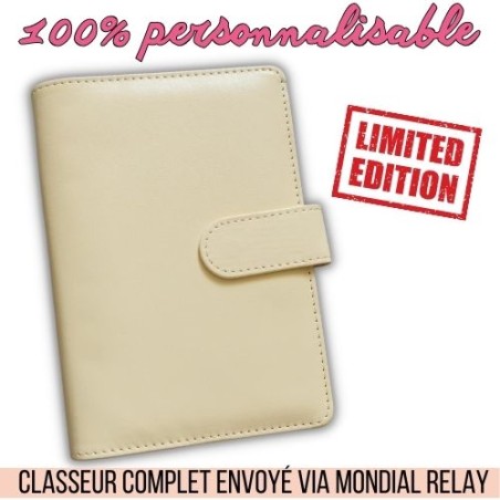 CLASSEUR JAUNE BUDGET A6 *PERSONNALISABLE*