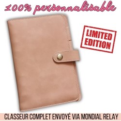 CLASSEUR SAUMON BUDGET A6 *PERSONNALISABLE*