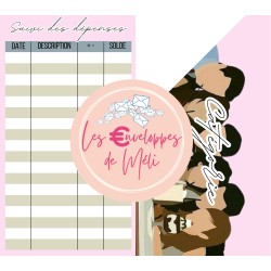 FRIENDS (DIGITAL) - ENVELOPPES BUDGET POUR CLASSEUR A6