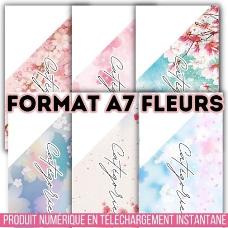 FLEURS (DIGITAL) - ENVELOPPES BUDGET POUR CLASSEUR A7