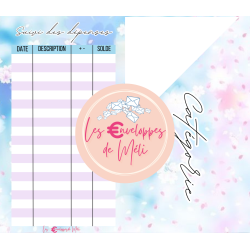 FLEURS (DIGITAL) - ENVELOPPES BUDGET POUR CLASSEUR A7