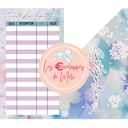 FLEURS (DIGITAL) - ENVELOPPES BUDGET POUR CLASSEUR A7