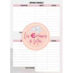 PLANNER BUDGET A5 (DIGITAL) - SPECIAL ENVELOPPES BUDGET - A5