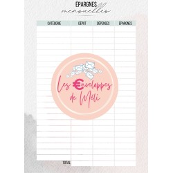 PLANNER BUDGET A5 (DIGITAL) - SPECIAL ENVELOPPES BUDGET - A5