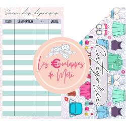 DOODLE (DIGITAL) - ENVELOPPES BUDGET POUR CLASSEUR A6