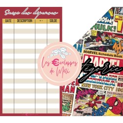 MARVEL (DIGITAL) - ENVELOPPES BUDGET POUR CLASSEUR A6 -