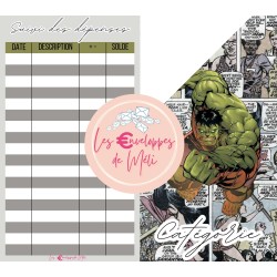 MARVEL (DIGITAL) - ENVELOPPES BUDGET POUR CLASSEUR A6 -