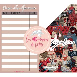 Enveloppe Budget pour classeur A6 - Floral (digital)