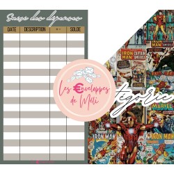 MARVEL (DIGITAL) - ENVELOPPES BUDGET POUR CLASSEUR A6 -