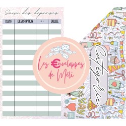 DOODLE (DIGITAL) - ENVELOPPES BUDGET POUR CLASSEUR A6