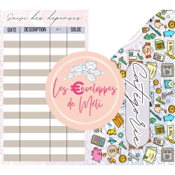 DOODLE (DIGITAL) - ENVELOPPES BUDGET POUR CLASSEUR A6