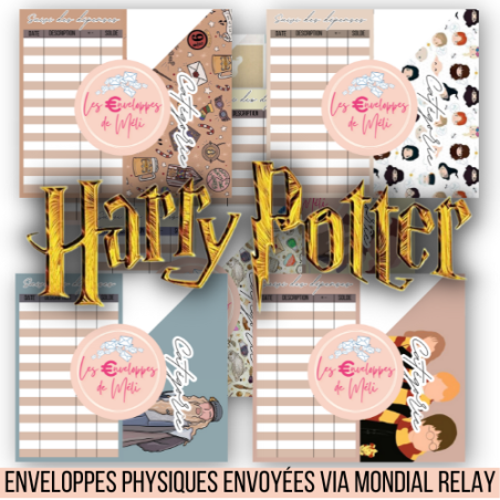 HARRY POTTER - 9 ENVELOPPES BUDGET POUR CLASSEUR A6 -