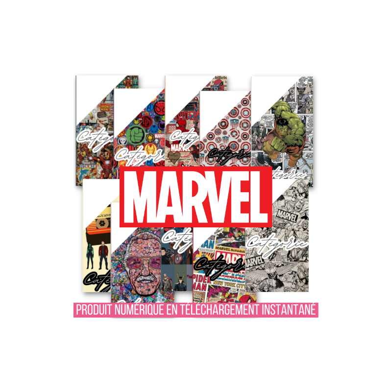 MARVEL (DIGITAL) - ENVELOPPES BUDGET POUR CLASSEUR A6 -