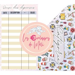 DOODLE (DIGITAL) - ENVELOPPES BUDGET POUR CLASSEUR A6