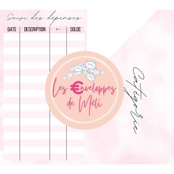 NEUTRAL - 15 ENVELOPPES BUDGET POUR CLASSEUR A6 -