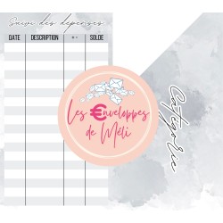 NEUTRAL - 15 ENVELOPPES BUDGET POUR CLASSEUR A6 -