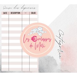 NEUTRAL - 15 ENVELOPPES BUDGET POUR CLASSEUR A6 -