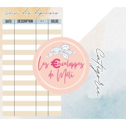 NEUTRAL - 15 ENVELOPPES BUDGET POUR CLASSEUR A6 -