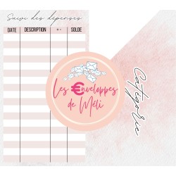 NEUTRAL - 15 ENVELOPPES BUDGET POUR CLASSEUR A6 -