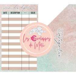 NEUTRAL - 15 ENVELOPPES BUDGET POUR CLASSEUR A6 -