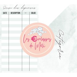 NEUTRAL - 15 ENVELOPPES BUDGET POUR CLASSEUR A6 -