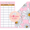 MARGUERITES (DIGITAL) - ENVELOPPES BUDGET POUR CLASSEUR A6 -