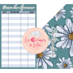 MARGUERITES (DIGITAL) - ENVELOPPES BUDGET POUR CLASSEUR A6 -