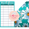 MARGUERITES (DIGITAL) - ENVELOPPES BUDGET POUR CLASSEUR A6 -