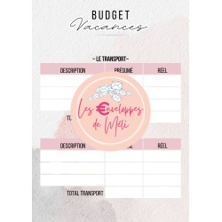 BUDGET VACANCES (DIGITAL) - SPECIAL ENVELOPPES BUDGET