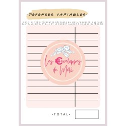 PLANNER BUDGET (DIGITAL) - SPECIAL ENVELOPPES BUDGET - A5