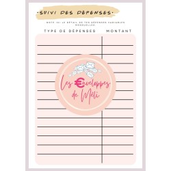 PLANNER BUDGET (DIGITAL) - SPECIAL ENVELOPPES BUDGET - A5