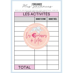 PLANNER BUDGET (DIGITAL) - SPECIAL ENVELOPPES BUDGET - A5