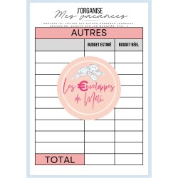 PLANNER BUDGET (DIGITAL) - SPECIAL ENVELOPPES BUDGET - A5