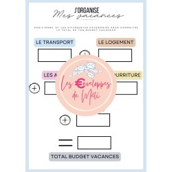 PLANNER BUDGET (DIGITAL) - SPECIAL ENVELOPPES BUDGET - A5