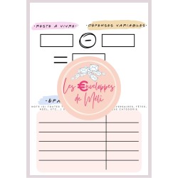 PLANNER BUDGET - SPECIAL ENVELOPPES BUDGET - A5